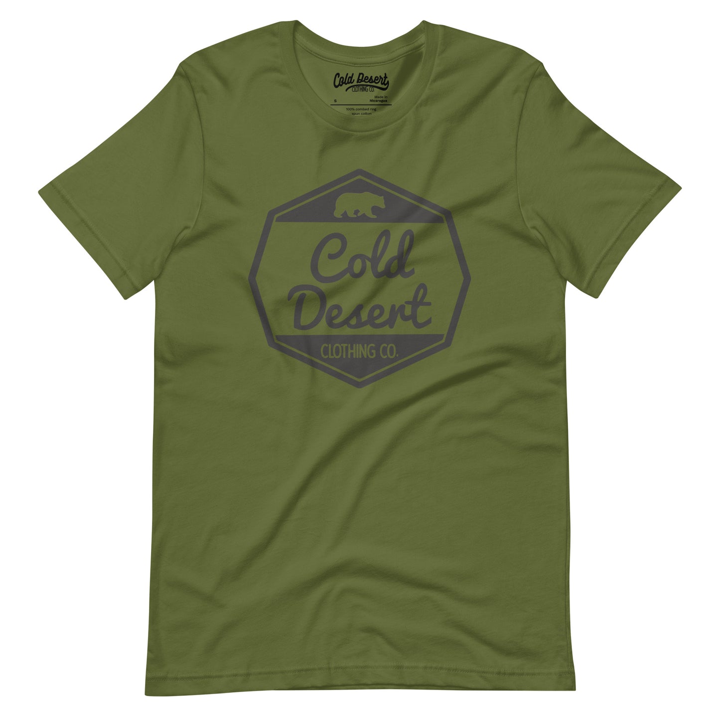 Cold Desert Bear Badge Unisex T-shirt
