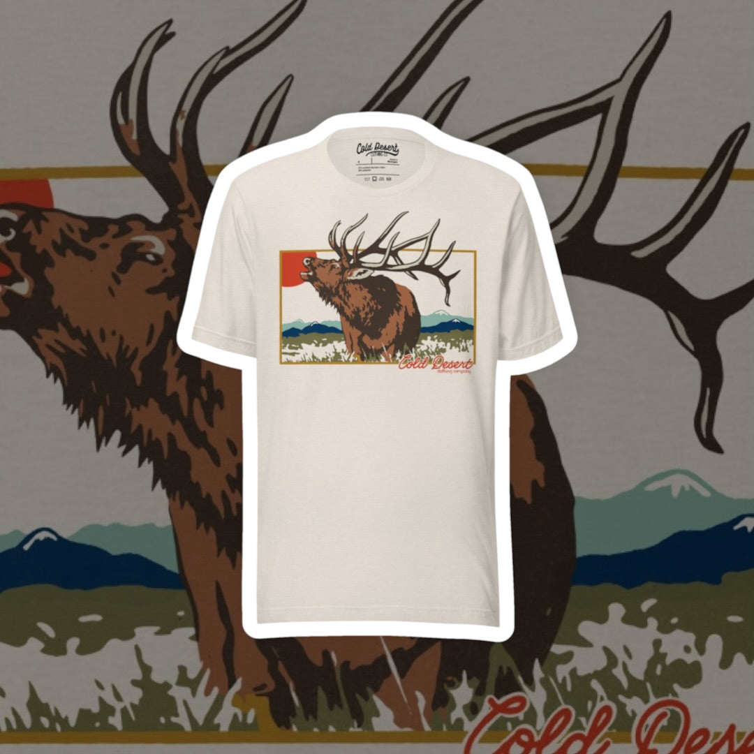 Elk Bugles Hunting Unisex t-shirt