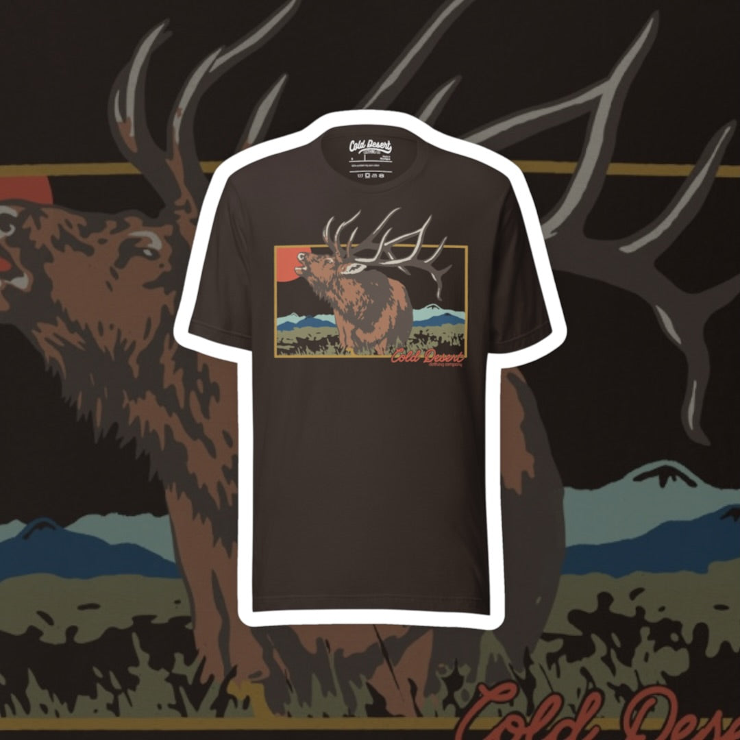 Elk Bugles Hunting Unisex t-shirt