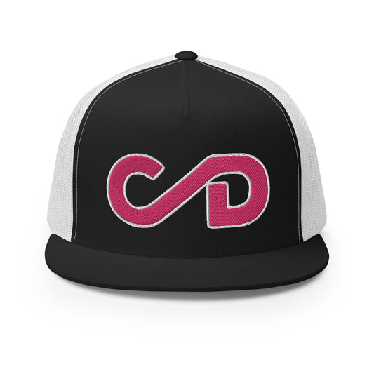 Pink Big Brand Trucker Cap