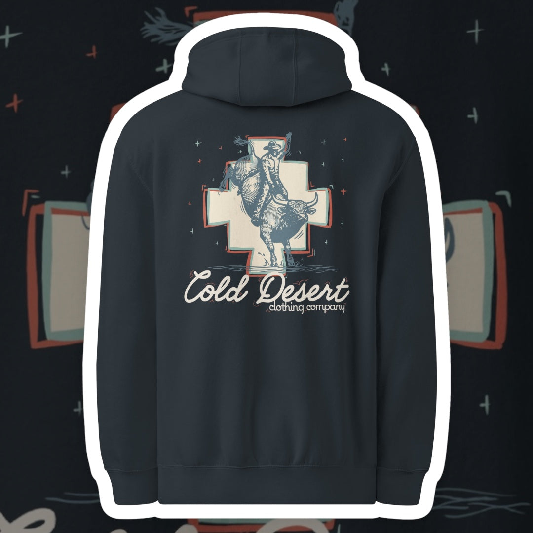 Rowdy Night Rodeo Unisex Mid-Weight Hoodie