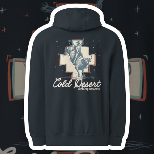 Rowdy Night Rodeo Unisex Mid-Weight Hoodie