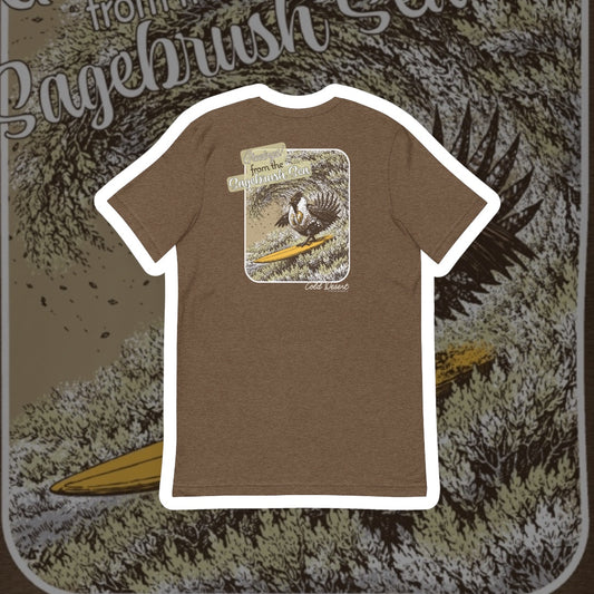 Surfing the Sagebrush Sea Unisex t-shirt