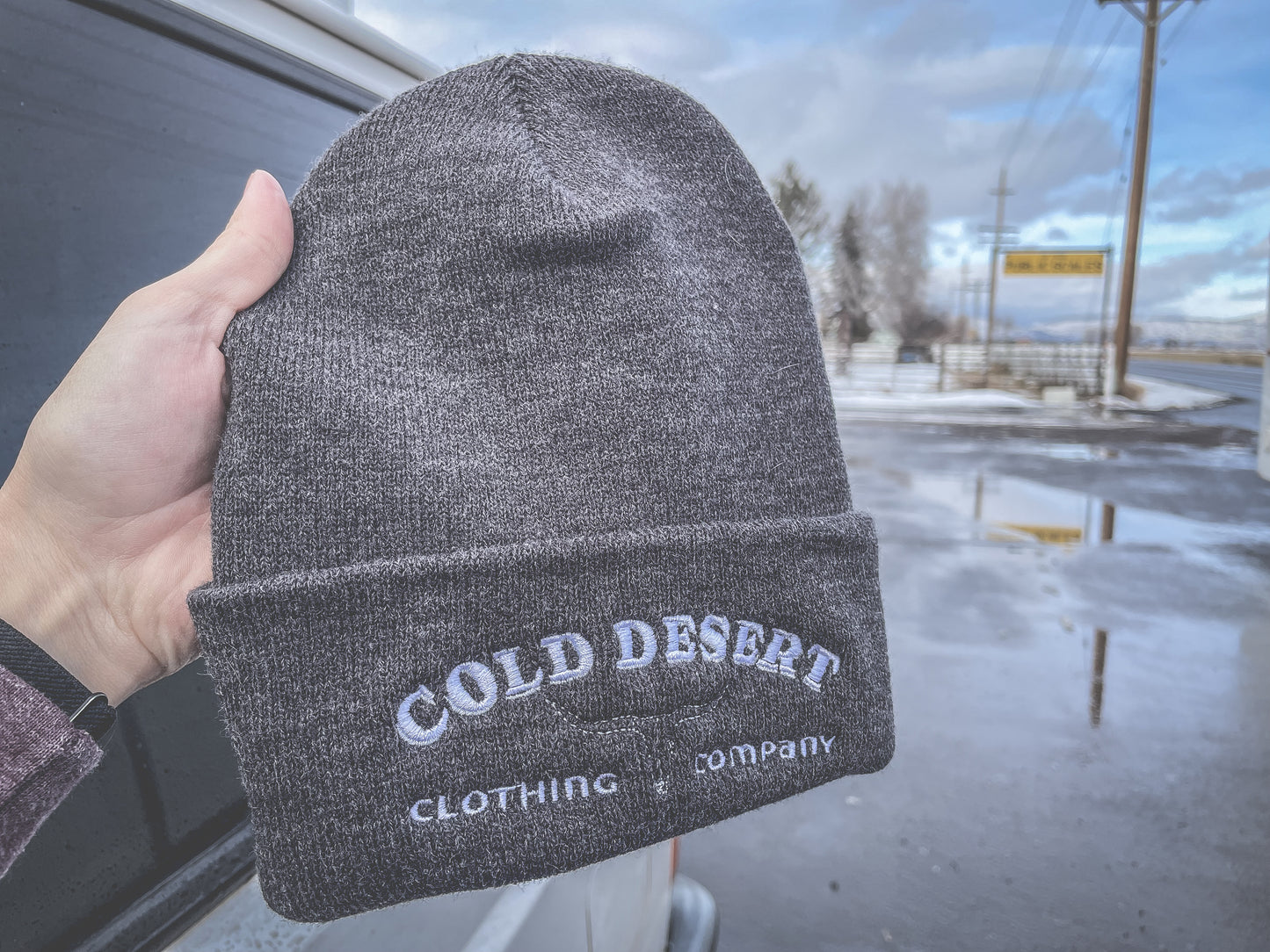 Cold Desert Saloon Cuffed Beanie