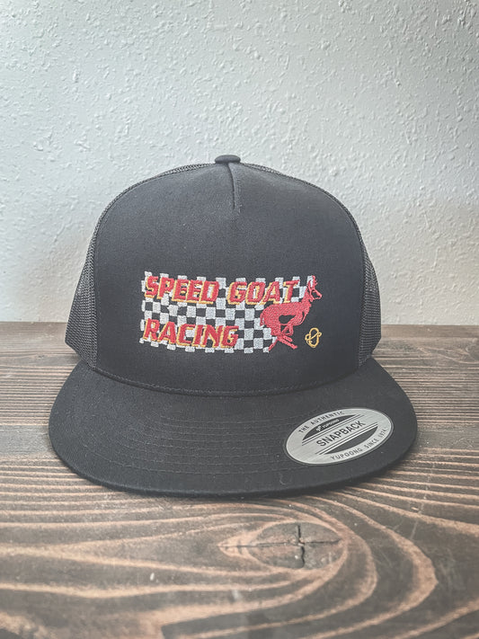 Speed Goat Racing Black Trucker Cap