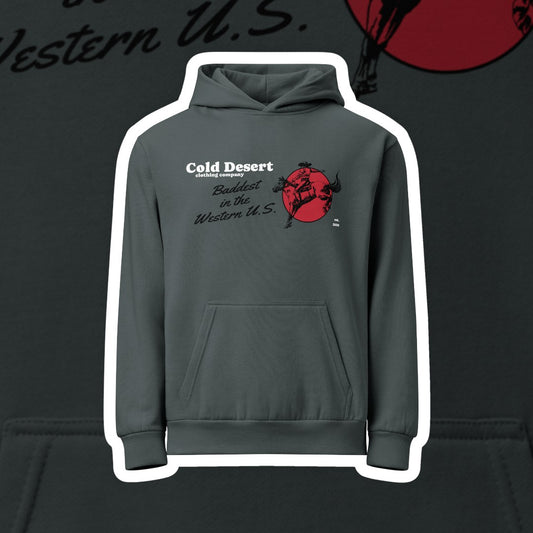Bad Bronc Cowboy Heavyweight Garment-Dyed Hoodie