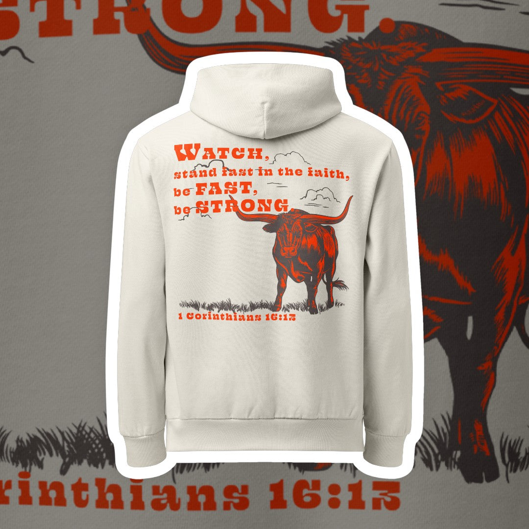 Fast and Strong Cowboy Heavyweight Garment-Dyed Hoodie