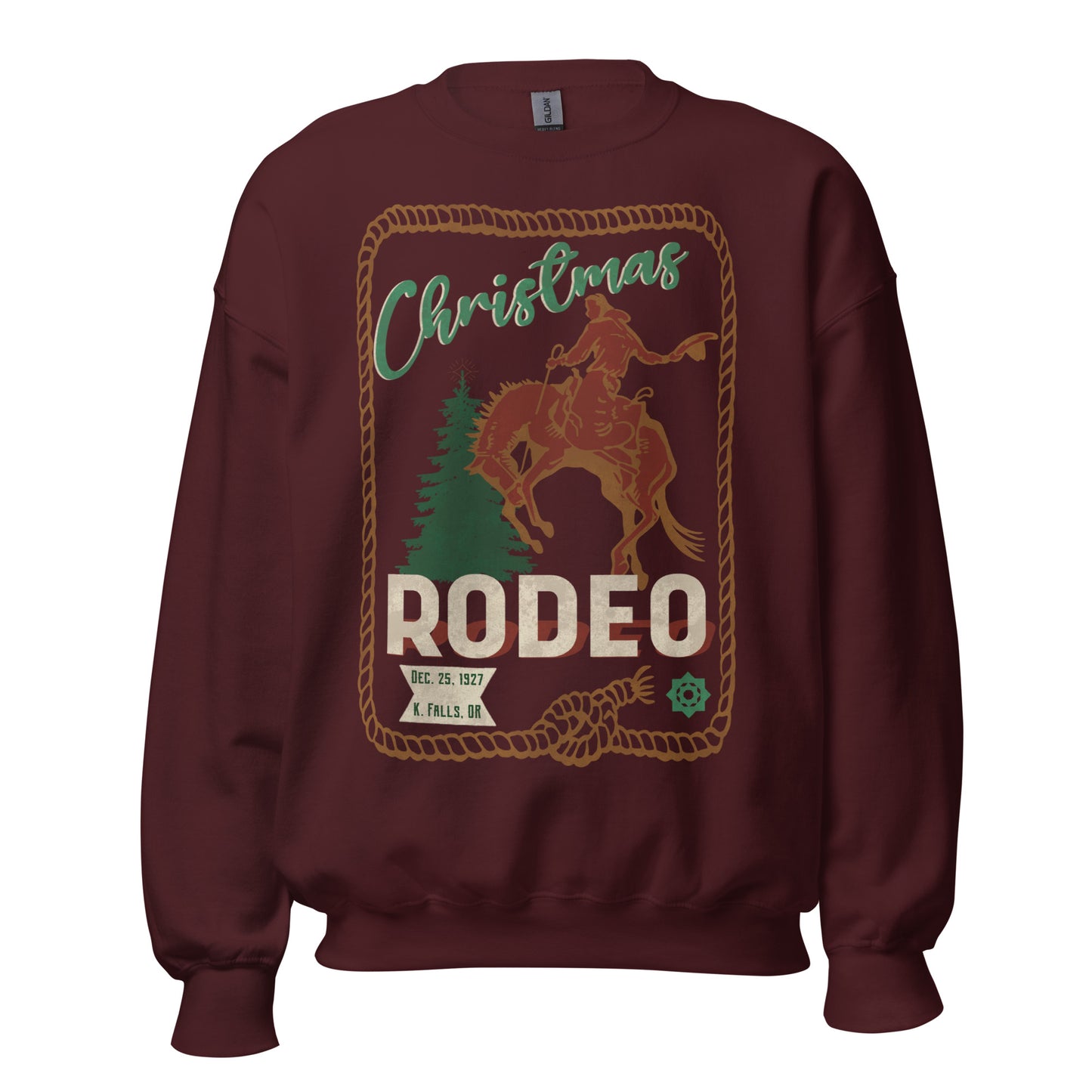 Rodeo Christmas Unisex Crewneck Sweatshirt