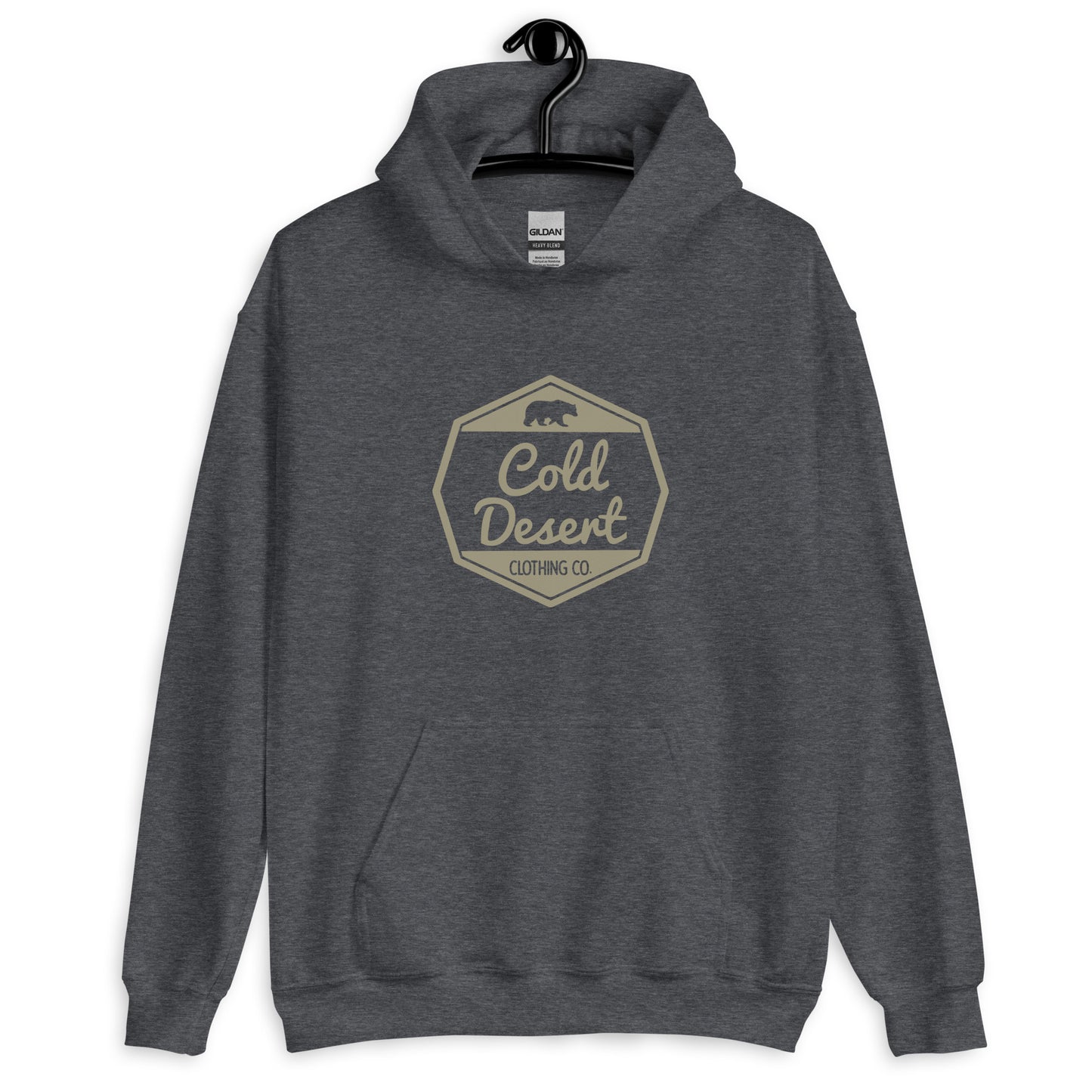 Tan Bear Badge Unisex Hoodie