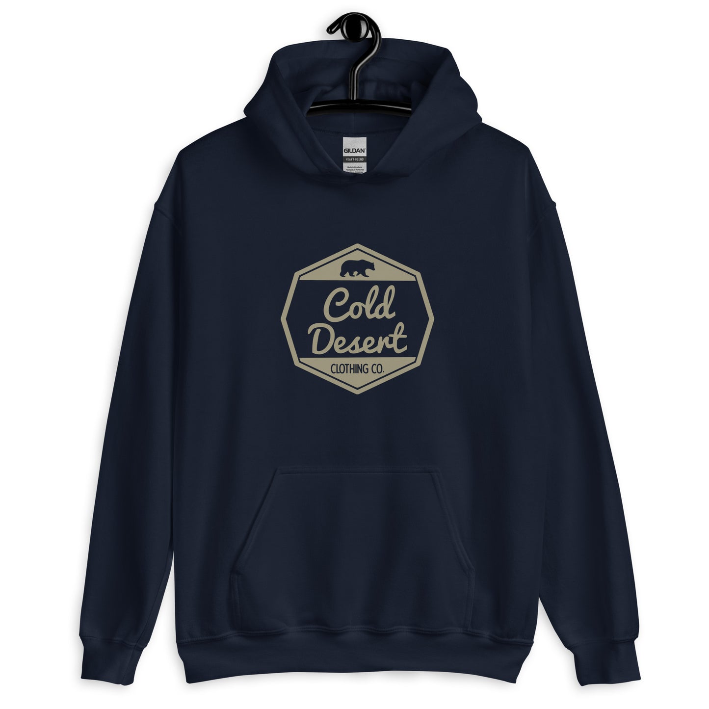 Tan Bear Badge Unisex Hoodie