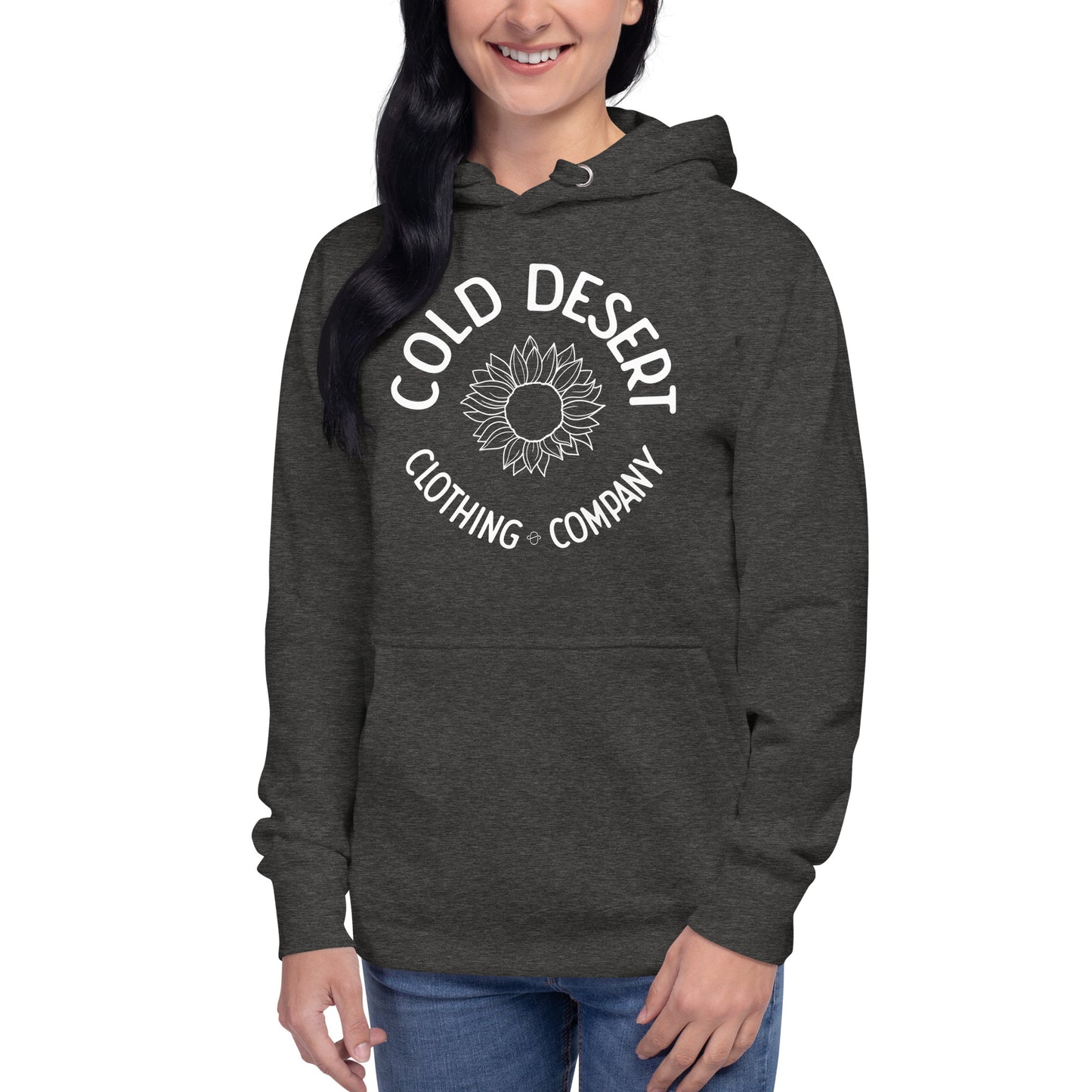 Cold Desert Summer Sunflower Premium Hoodie