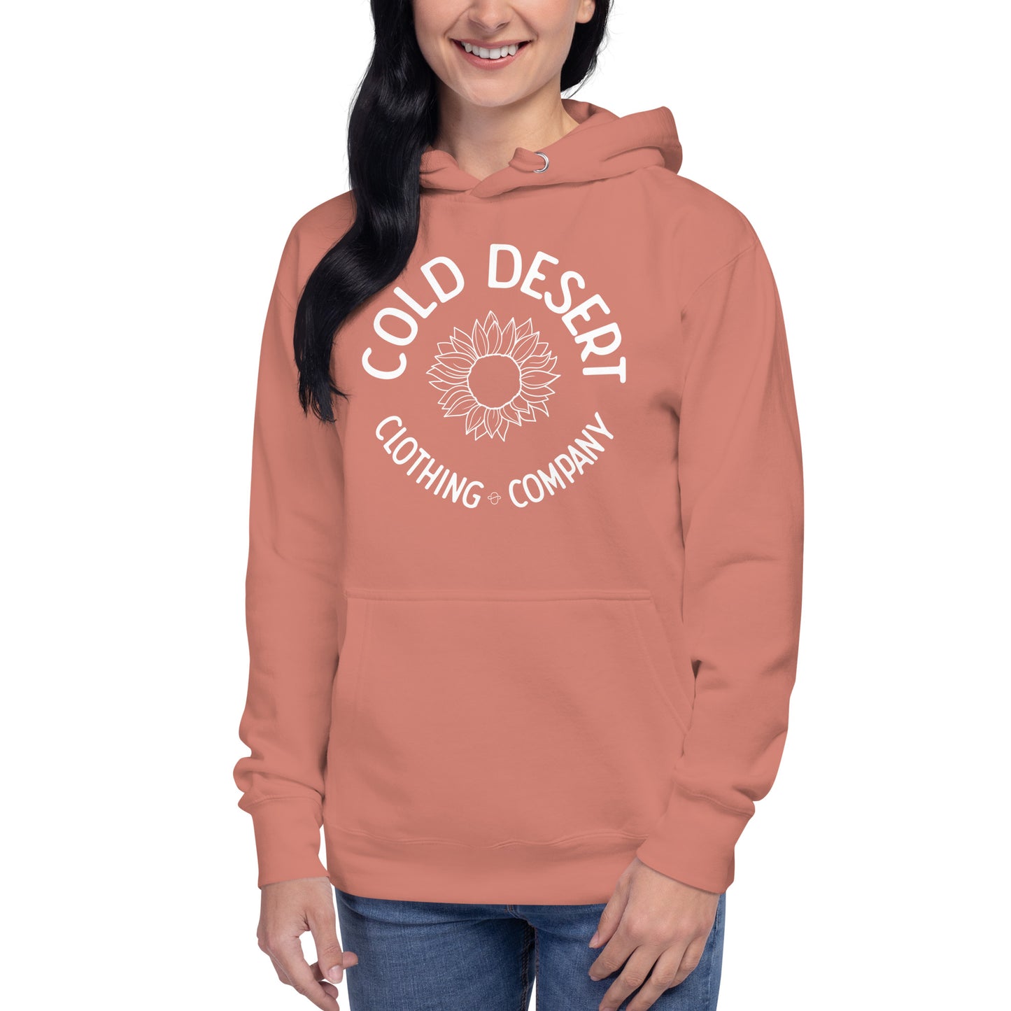 Cold Desert Summer Sunflower Premium Hoodie