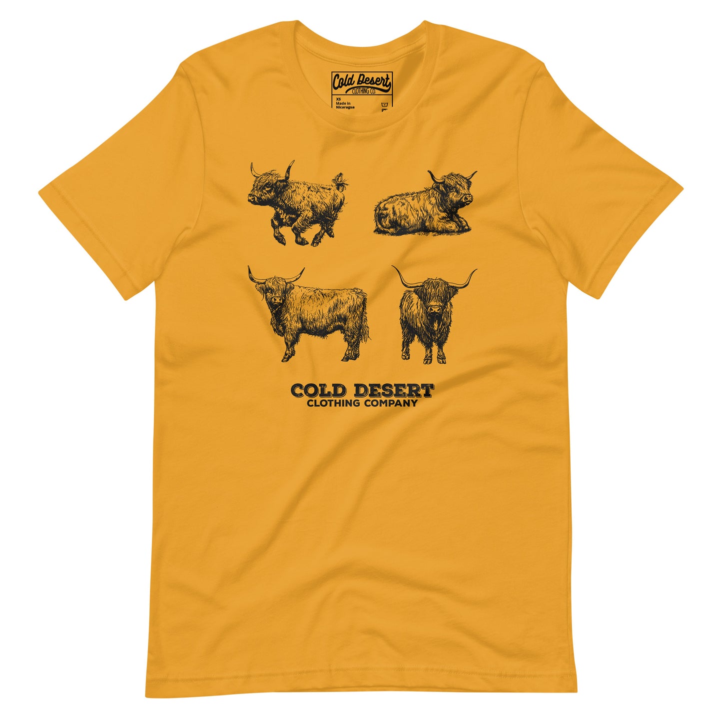 Happy Highland Cows Unisex t-shirt