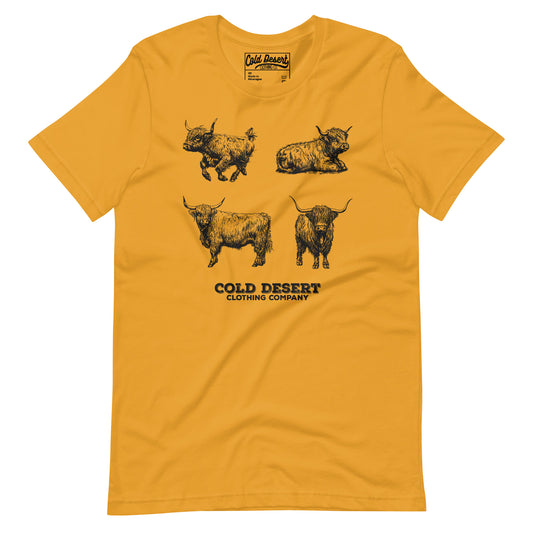 Happy Highland Cows Unisex t-shirt