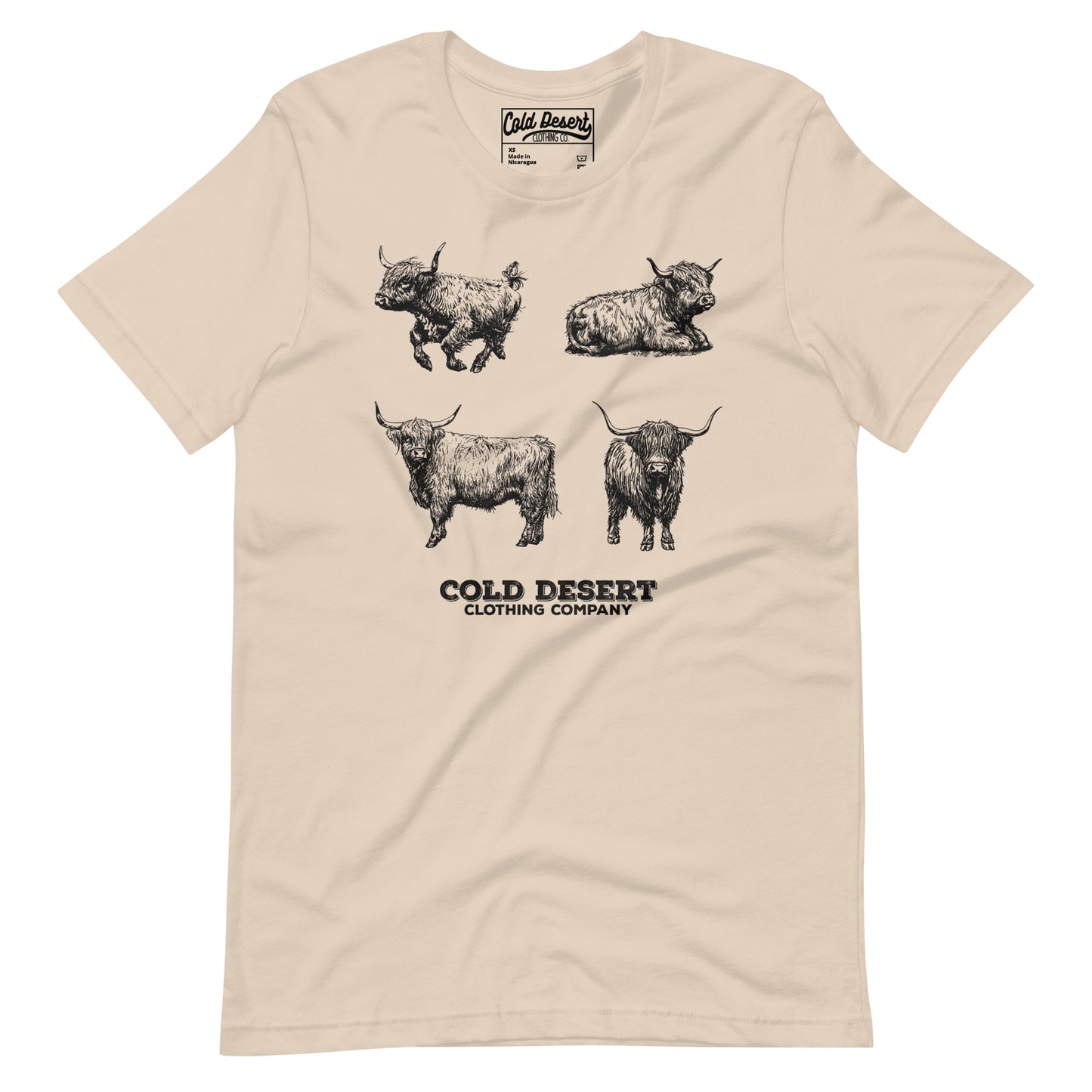 Happy Highland Cows Unisex t-shirt