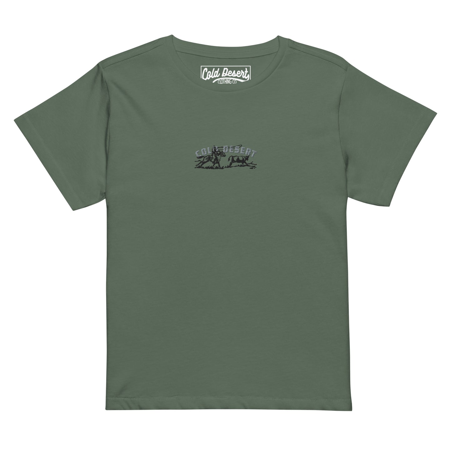 Cold Desert Embroidered Women’s high-waisted t-shirt