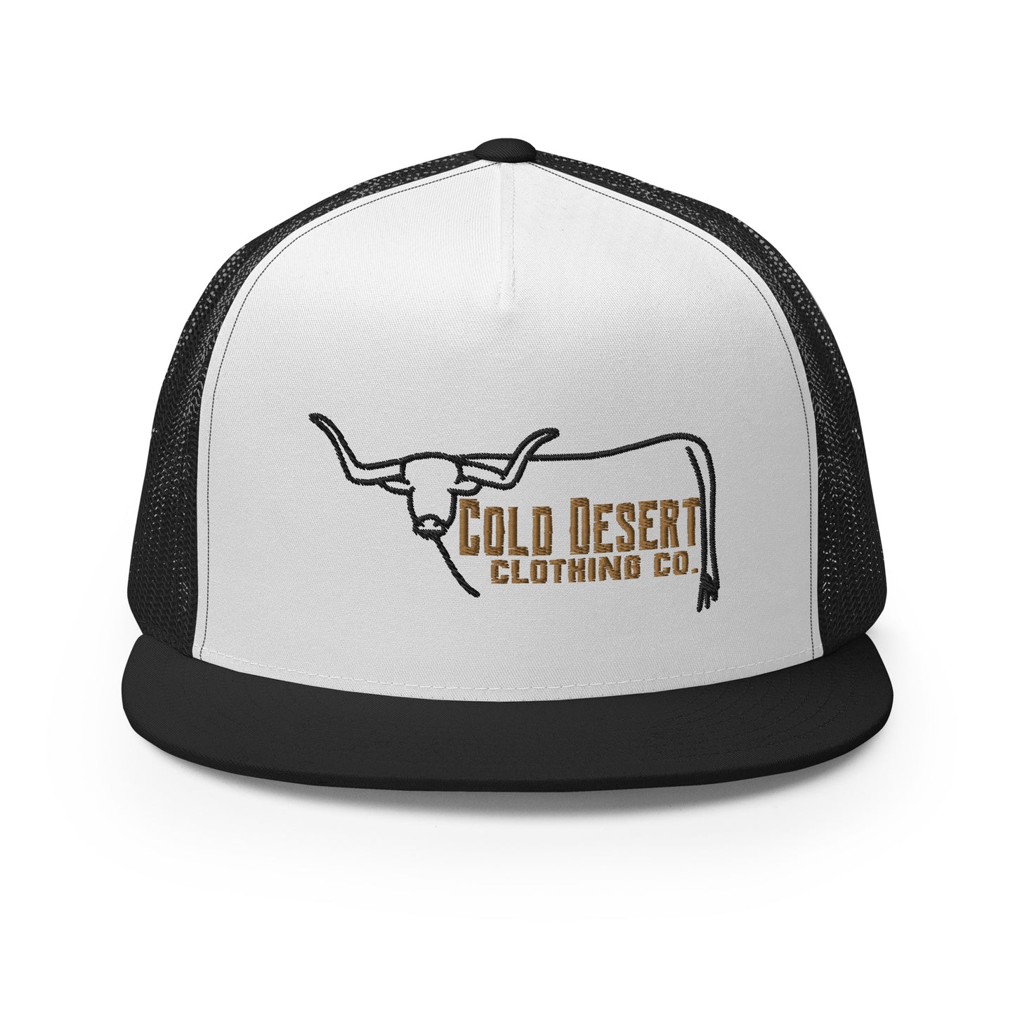 Black n Gold Longhorn Trucker Cap