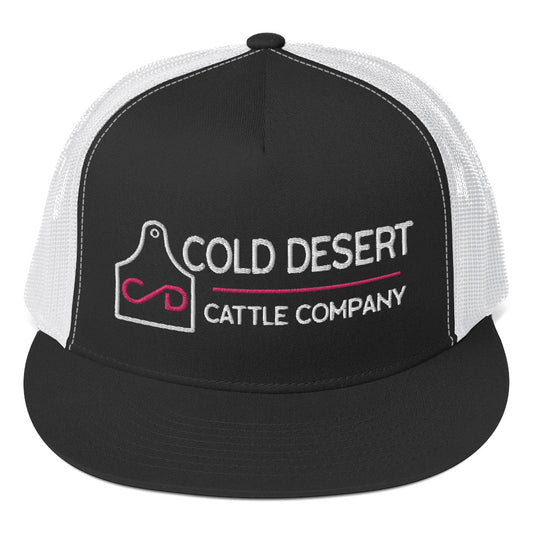 Pink Cold Desert Cattle Co. Flatbill Trucker Cap