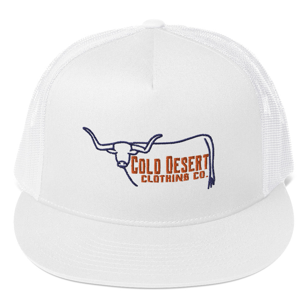 Cold Desert Longhorn Trucker Cap - Blue Orange