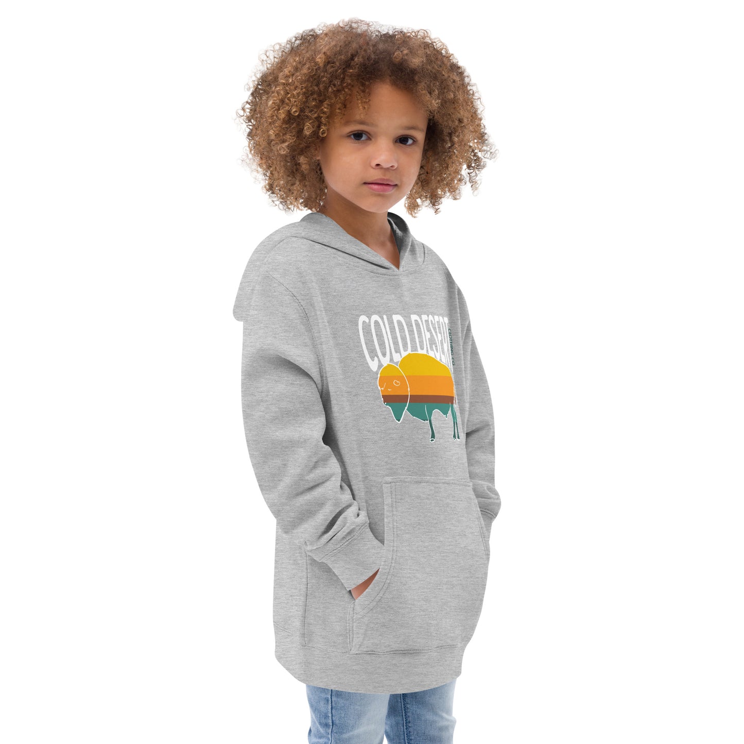 Punchy Buffalo Kids Fleece Hoodie