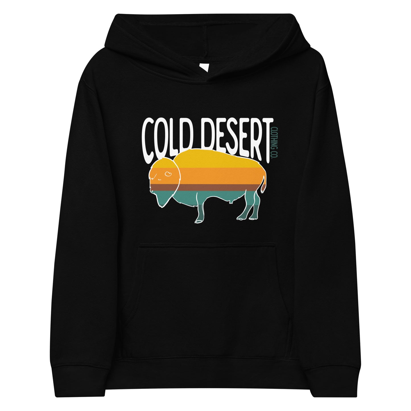 Punchy Buffalo Kids Fleece Hoodie