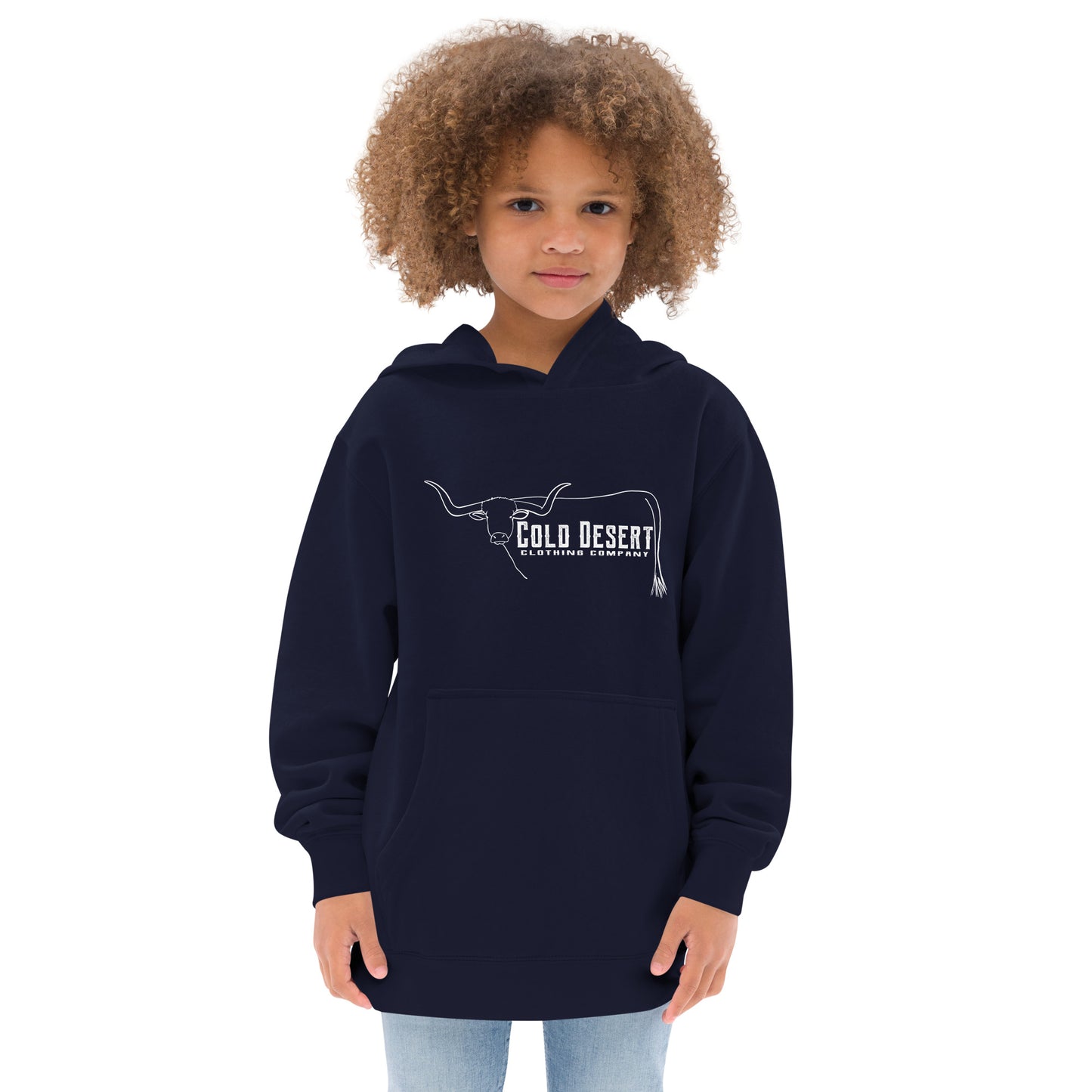 Longhorn Steer Kids Fleece Hoodie