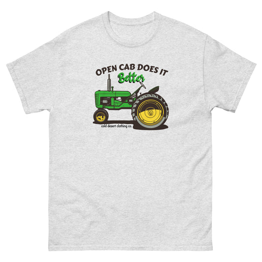 Open Cab Tractor Farmer Short Sleeve Tee