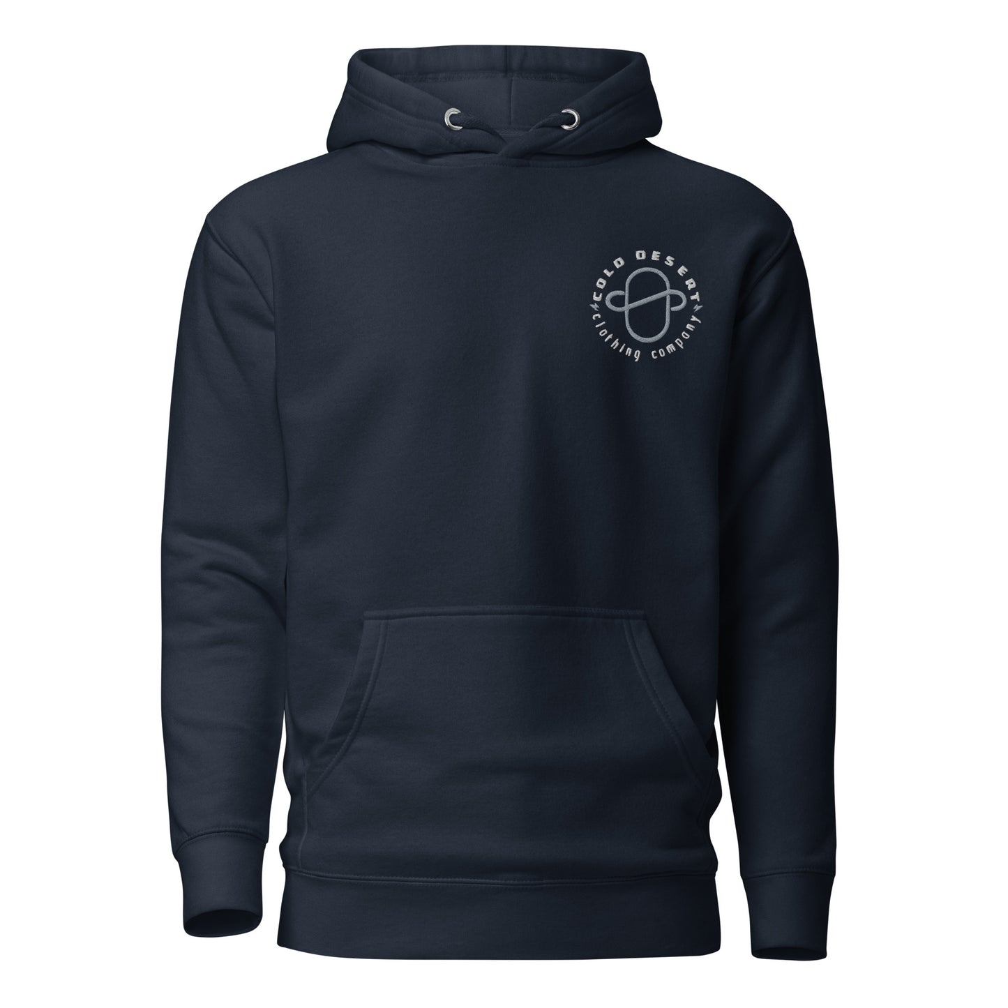 Cold Desert Moto Logo Premium Embroidered Unisex Hoodie