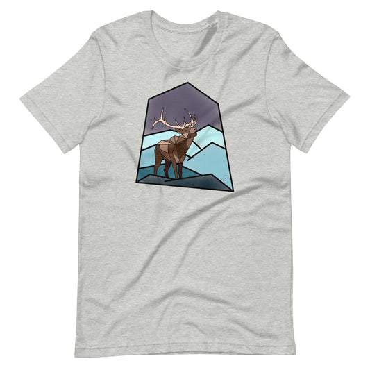 Geometric Elk Short-Sleeve Unisex T-Shirt