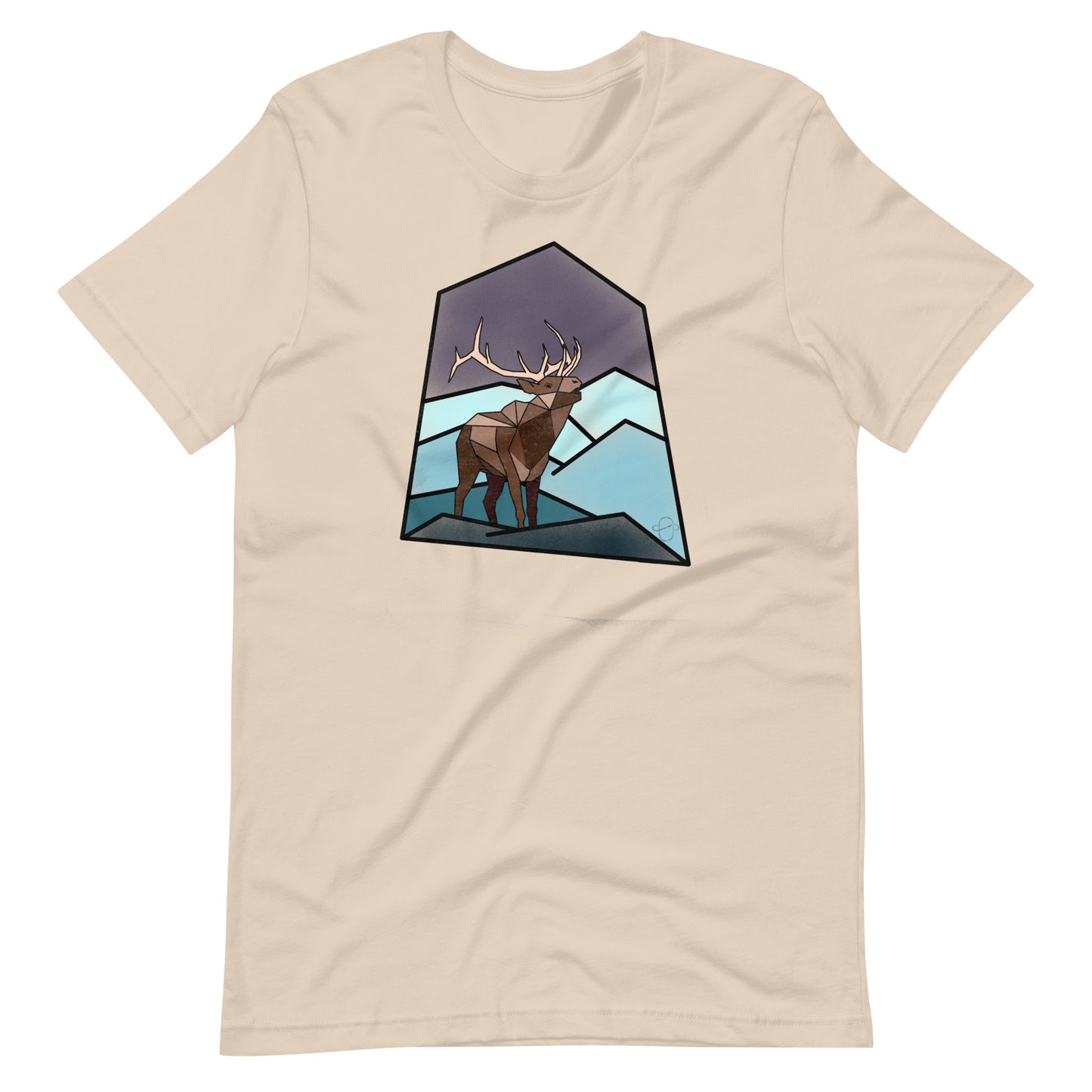 Geometric Elk Short-Sleeve Unisex T-Shirt