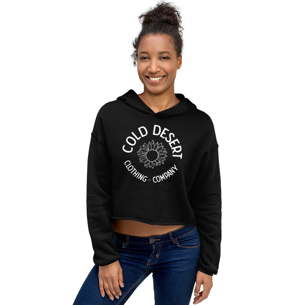 Cold Desert Sunflower Crop Hoodie