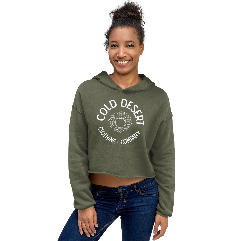 Cold Desert Sunflower Crop Hoodie