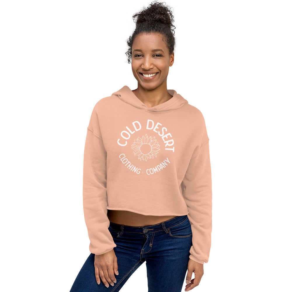 Cold Desert Sunflower Crop Hoodie